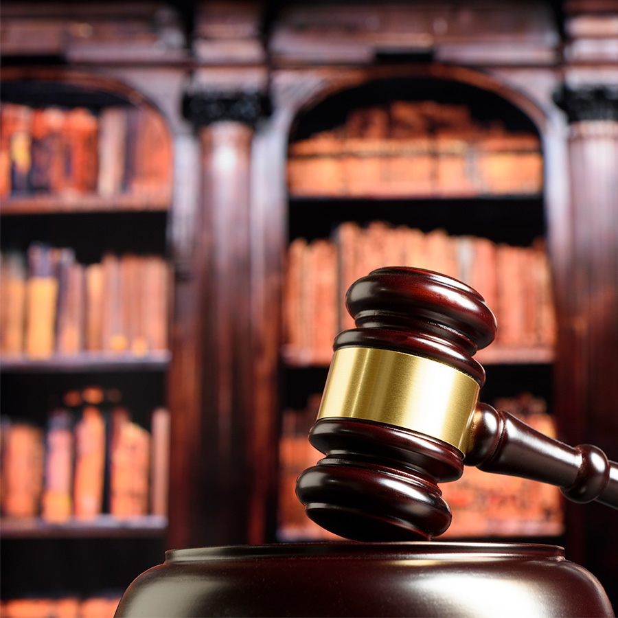 Gavel in law library